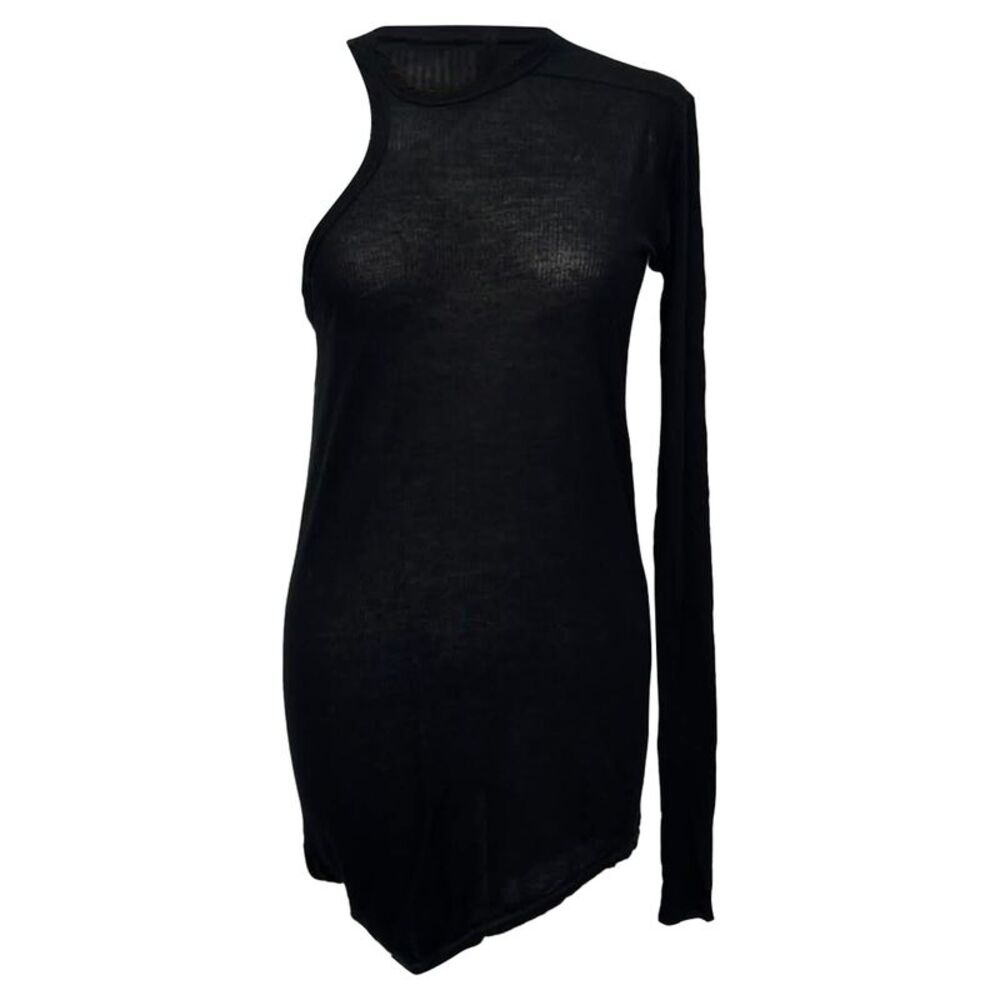 Rick Owen Ziggy Banana Tank Top in Black Viscose
